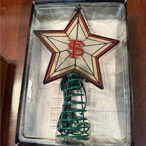 FSU Glass Tree Topper